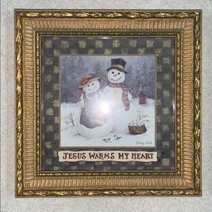 Jesus warms my heart picture frame